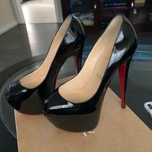 Black Patent Christian Louboutin Highness 160mm